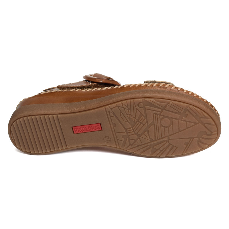 CADAQUES 0555 Camel Cuivre, Sandales compensées Pikolinos