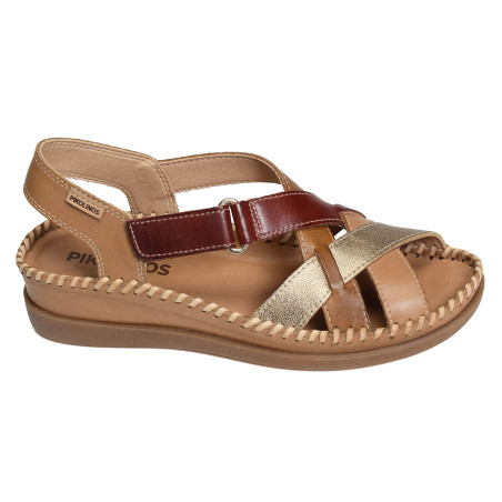 CADAQUES 0741 Marron Rouge, Sandales compensées Pikolinos