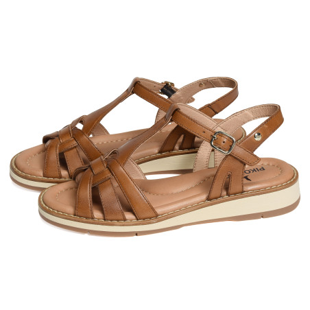 ROQUETAS 0789 Camel, Sandales compensées Pikolinos