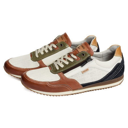 LIVERPOOL 6292 Blanc Multicolore, Baskets running Pikolinos