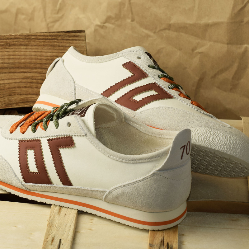 LEON Blanc Camel, Baskets Mode Back 70