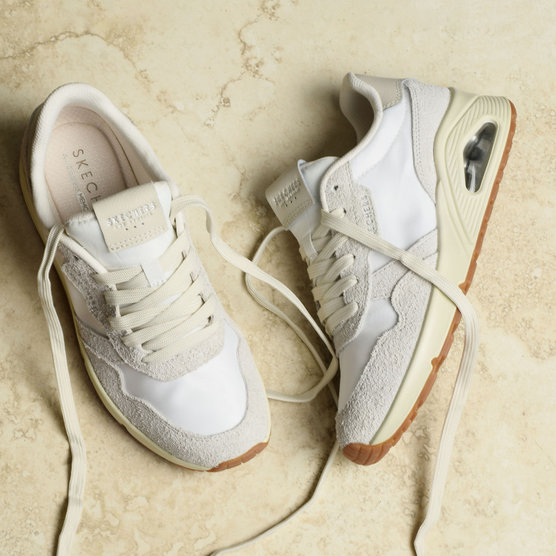 UNO VINTAGE DAYZ Blanc, Baskets running Skechers