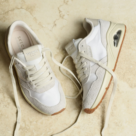 UNO VINTAGE DAYZ Blanc, Baskets running Skechers