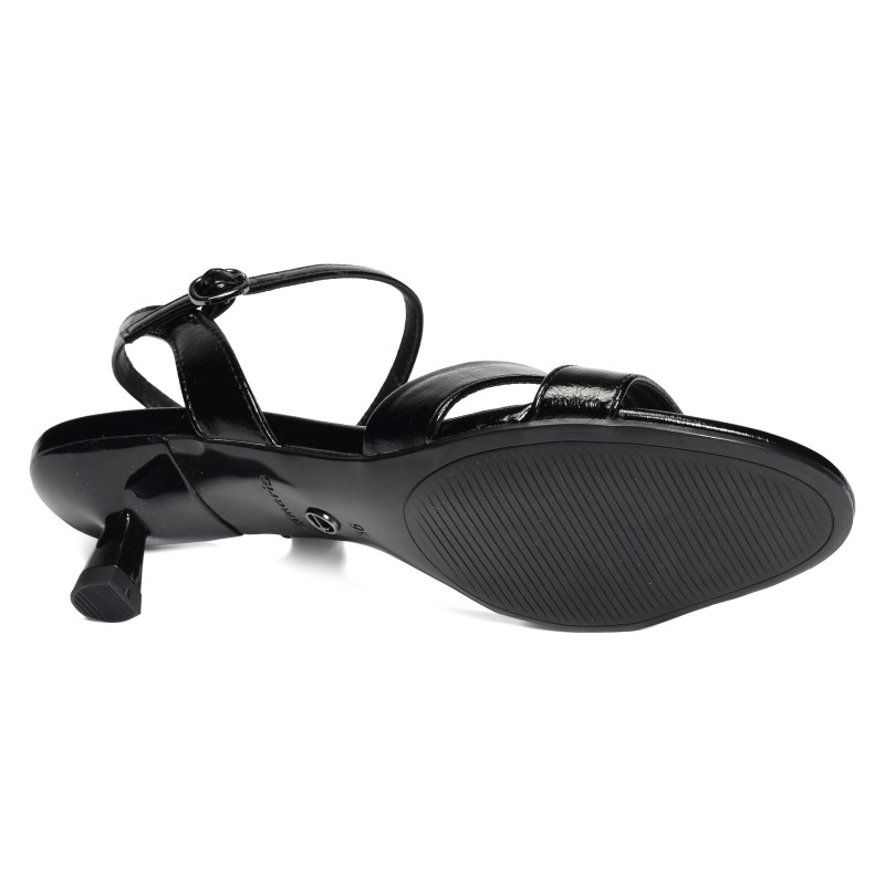 28314 Noir, Nu-Pieds à talon Tamaris