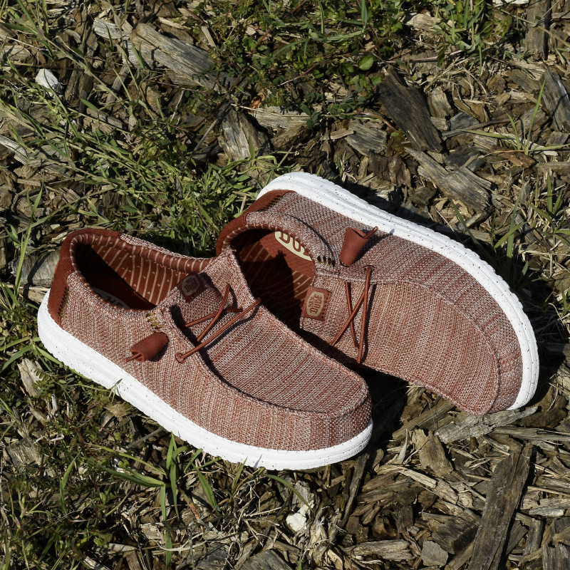 WALLY STRETCH SOX Rouge, Slip-On HeyDude