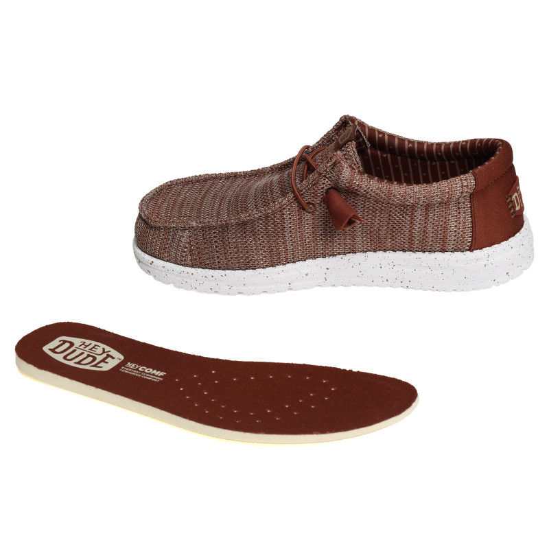 WALLY STRETCH SOX Rouge, Slip-On HeyDude