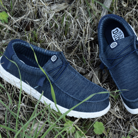 WALLY STRETCH SOX Marine, Slip-On HeyDude