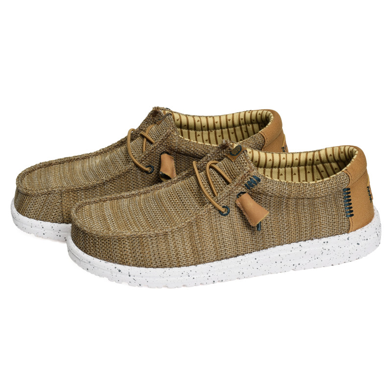 WALLY STRETCH SOX Camel, Slip-On HeyDude