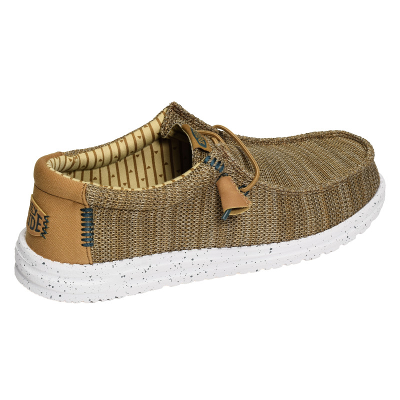 WALLY STRETCH SOX Camel, Slip-On HeyDude