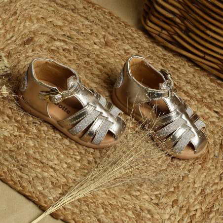 GABRIELLE Platine, Sandales plates & Nu-Pieds Babybotte