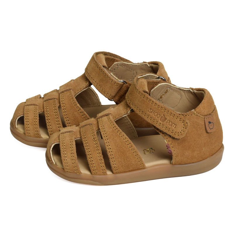 PIKA TONTON Camel, Sandales plates & Nu-Pieds Shoopom