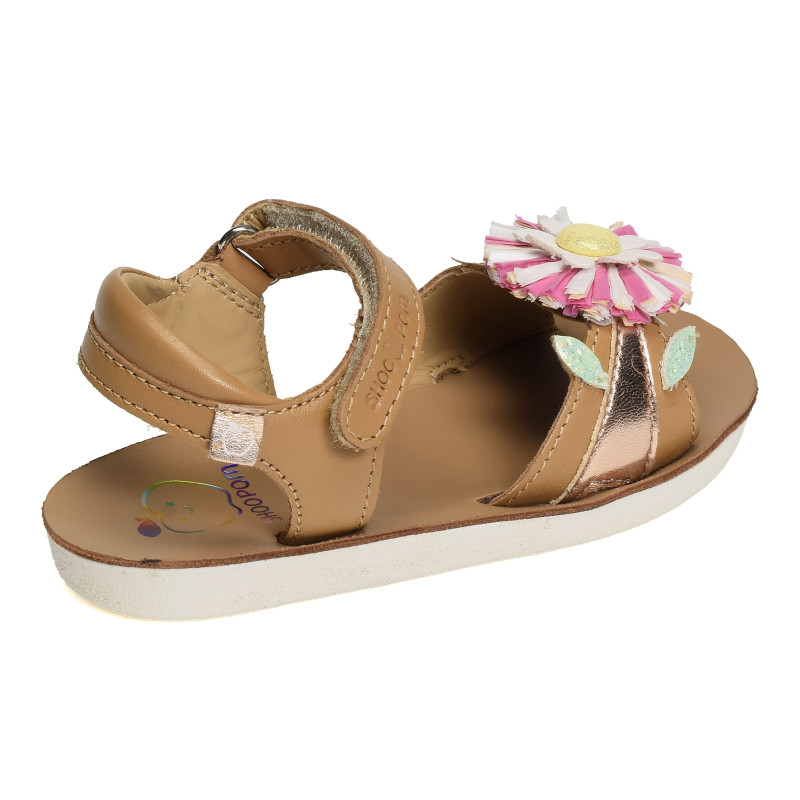 GOA RIFIFI Camel Multicolore, Sandales plates & Nu-Pieds Shoopom
