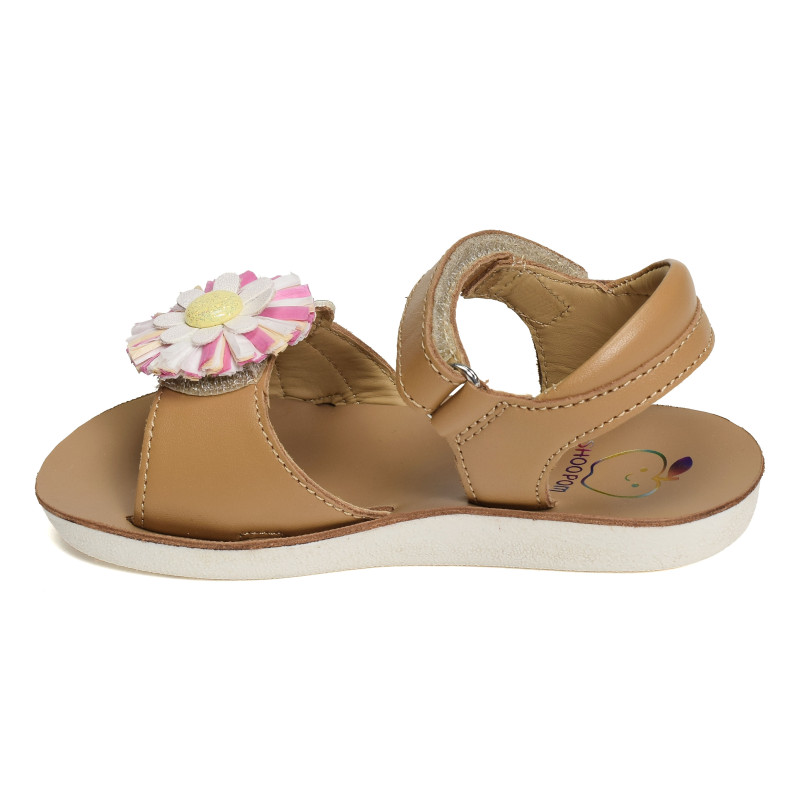 GOA RIFIFI Camel Multicolore, Sandales plates & Nu-Pieds Shoopom