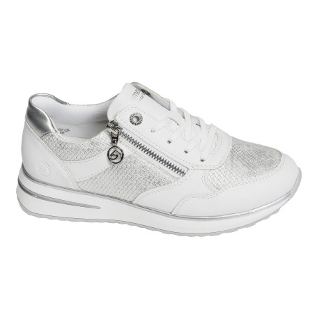 D1G08 Blanc Argent, Baskets running Remonte