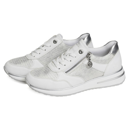 D1G08 Blanc Argent, Baskets running Remonte