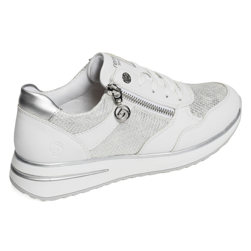 D1G08 Blanc Argent, Baskets running Remonte