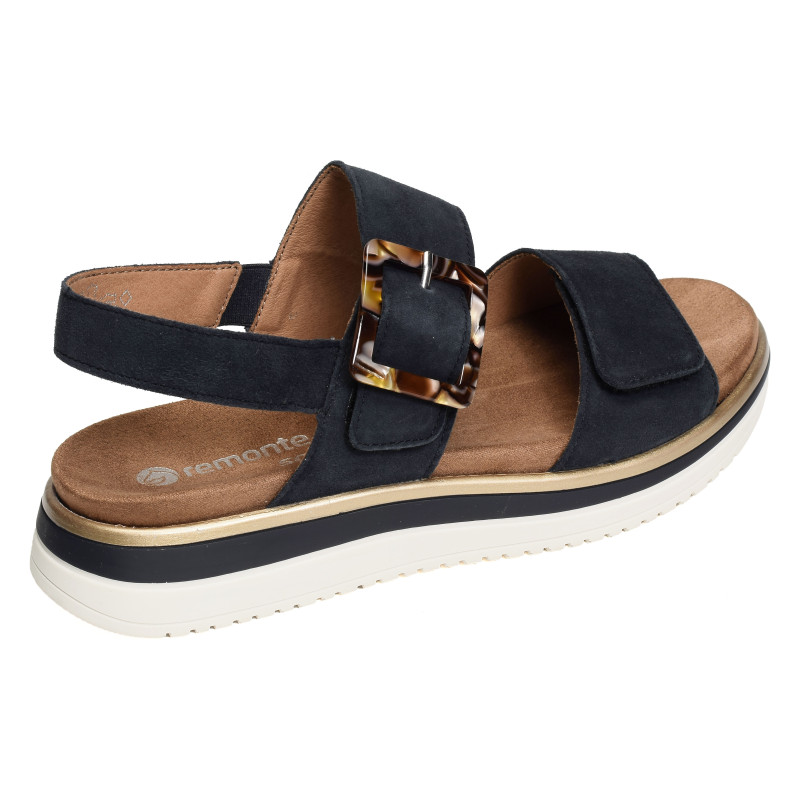 D1J62 Marine, Sandales plates Remonte