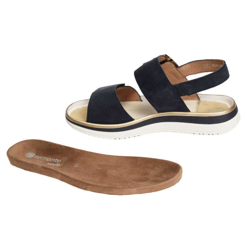 D1J62 Marine, Sandales plates Remonte