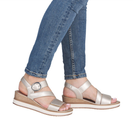 D6466 Platine, Sandales compensées Remonte