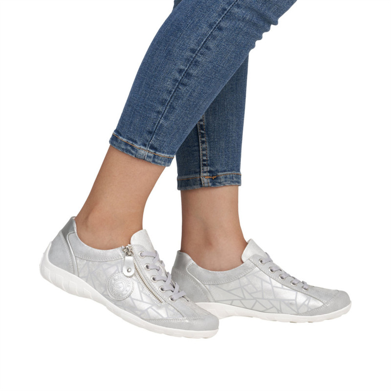 R3408 Argent, Sneakers basses Remonte
