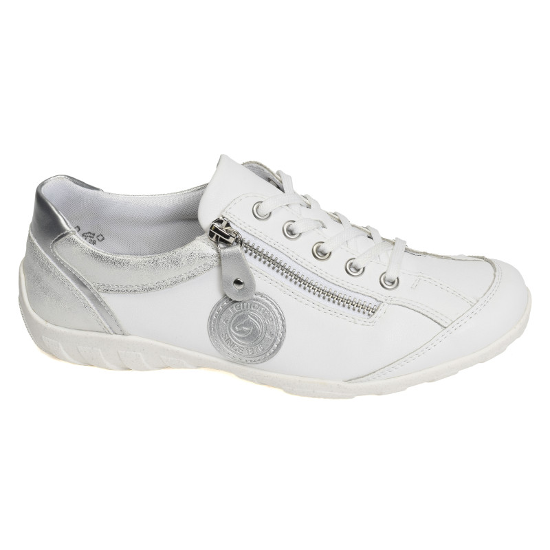 R3408 Blanc Argent, Sneakers basses Remonte