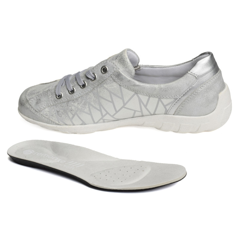 R3408 Argent, Sneakers basses Remonte