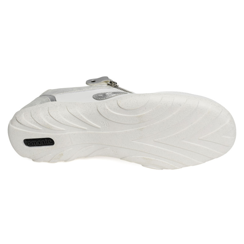R3408 Blanc Argent, Sneakers basses Remonte