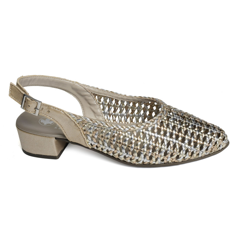 47078 Argent Or, Slingback Rieker