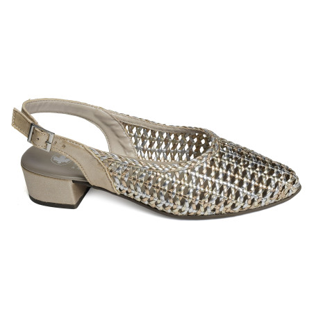 47078 Argent Or, Slingback Rieker