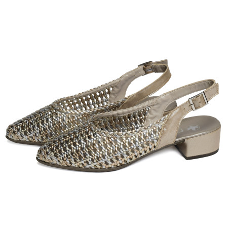 47078 Argent Or, Slingback Rieker