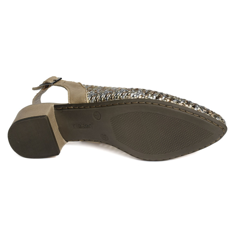 47078 Argent Or, Slingback Rieker