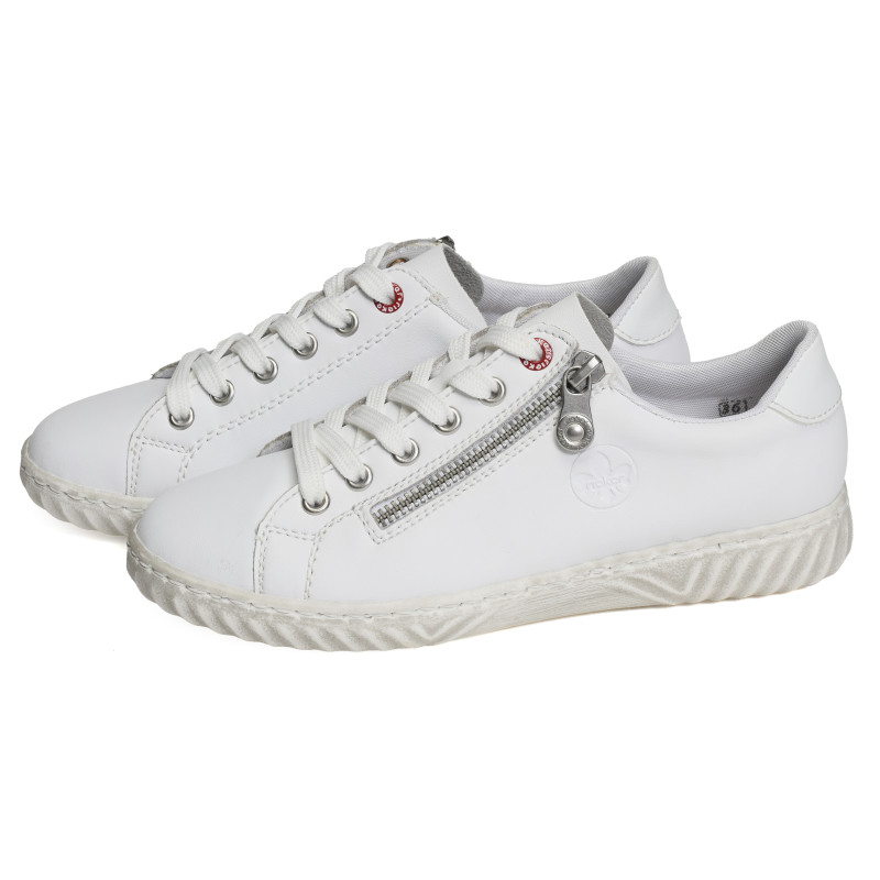 N0900 Blanc, Sneakers basses Rieker