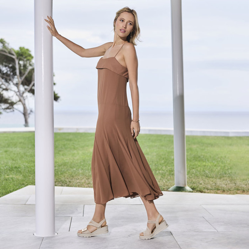 67410 Beige, Sandales compensées Rieker