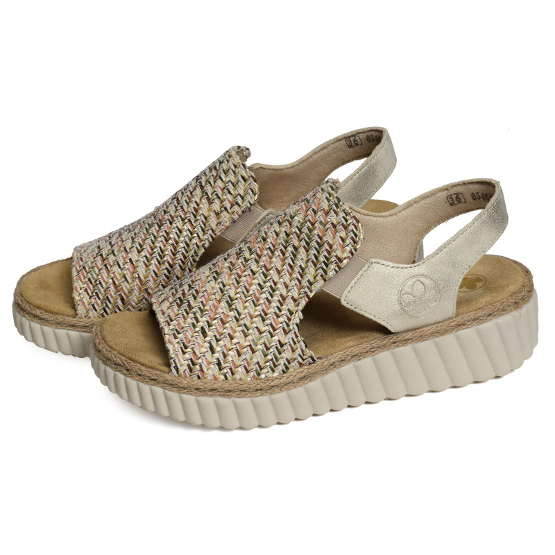 69276 Platine, Sandales compensées Rieker