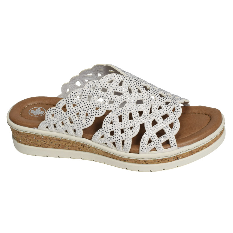 V4189 Blanc, Mules Rieker