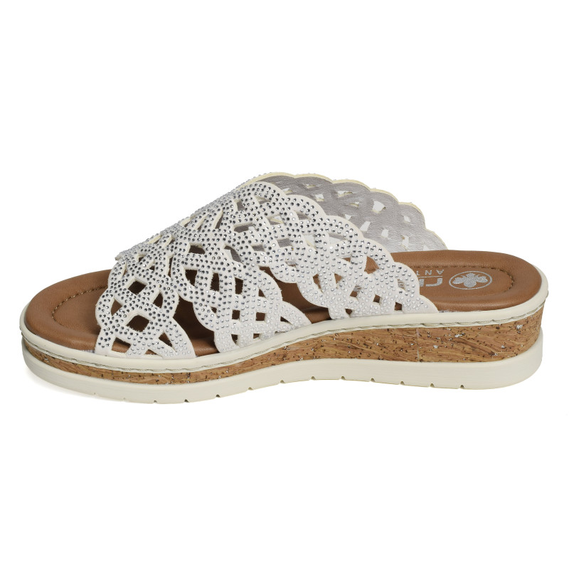 V4189 Blanc, Mules Rieker