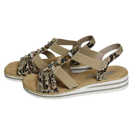 V0649 Python, Sandales compensées Rieker