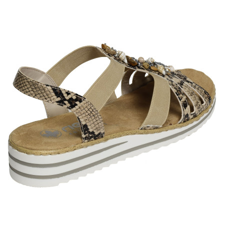 V0649 Python, Sandales compensées Rieker