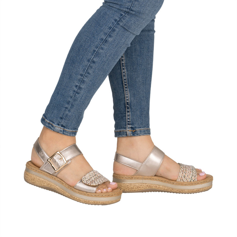 V0951 Platine, Sandales compensées Rieker