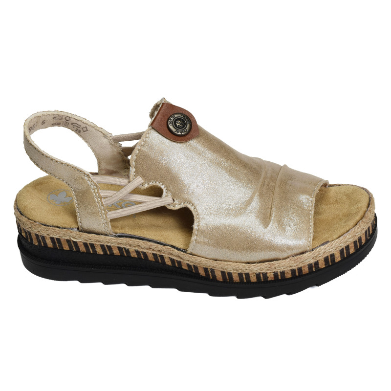 V7972 Platine, Sandales compensées Rieker