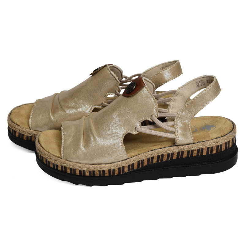 V7972 Platine, Sandales compensées Rieker