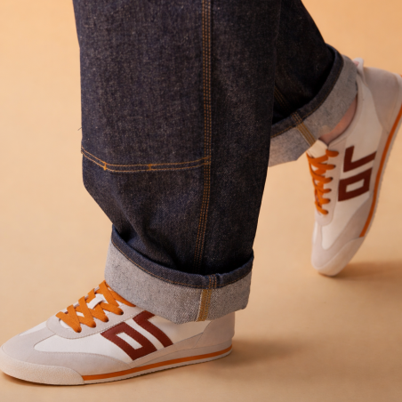 LEON Blanc Camel, Baskets Mode Back 70