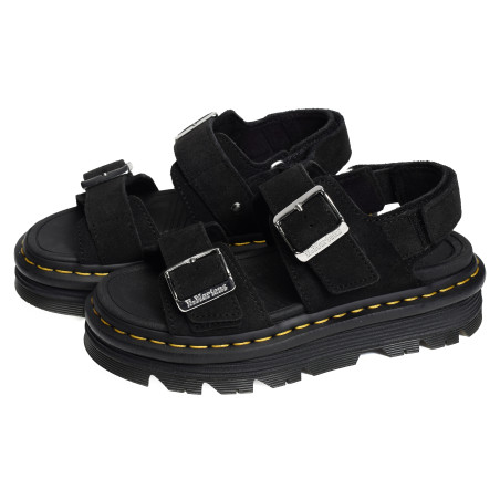 ZEBZAG SANDAL Noir, Nu-Pieds à plateforme Dr Martens