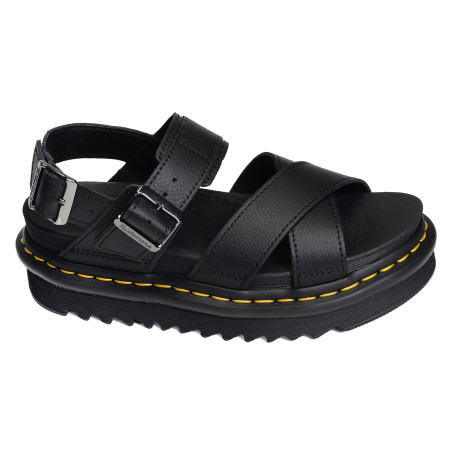 VOSS II STRAP SANDAL Noir, Nu-Pieds à plateforme Dr Martens