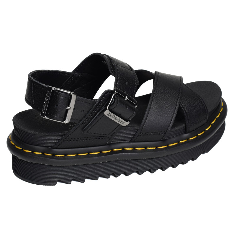 VOSS II STRAP SANDAL Noir, Nu-Pieds à plateforme Dr Martens