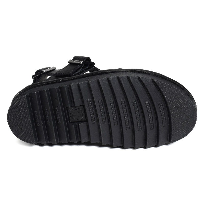 VOSS II STRAP SANDAL Noir, Nu-Pieds à plateforme Dr Martens