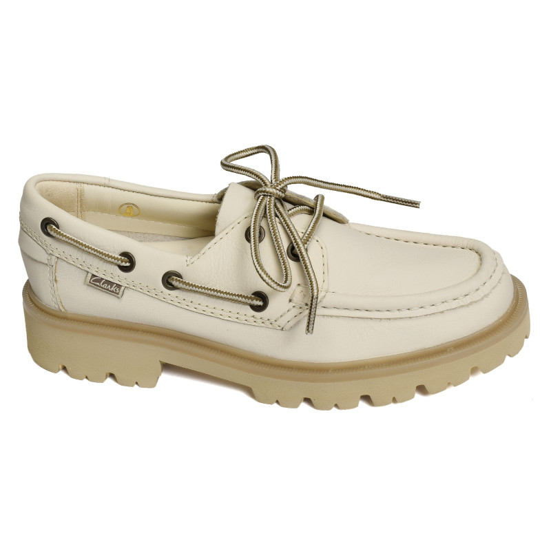 CLEYHILL BOAT W Ecru, Bateaux Clarks