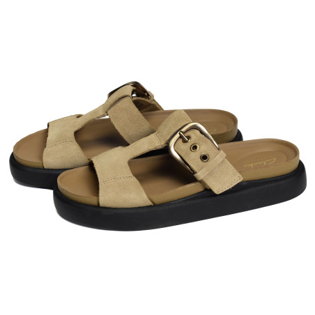 ARISTELLA WEST Sand, Mules Clarks