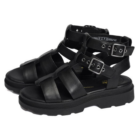 ORINOCO3 COVE Noir, Nu-Pieds à plateforme Clarks