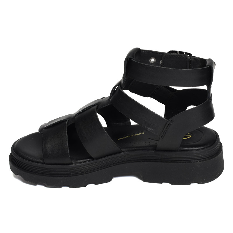 ORINOCO3 COVE Noir, Nu-Pieds à plateforme Clarks